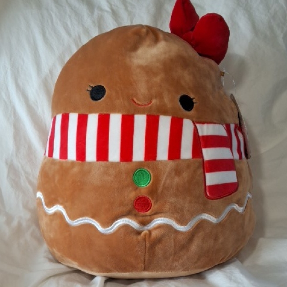 Squishmallows 12" Gina the Gingerbread Girl, 2020 version, NWT